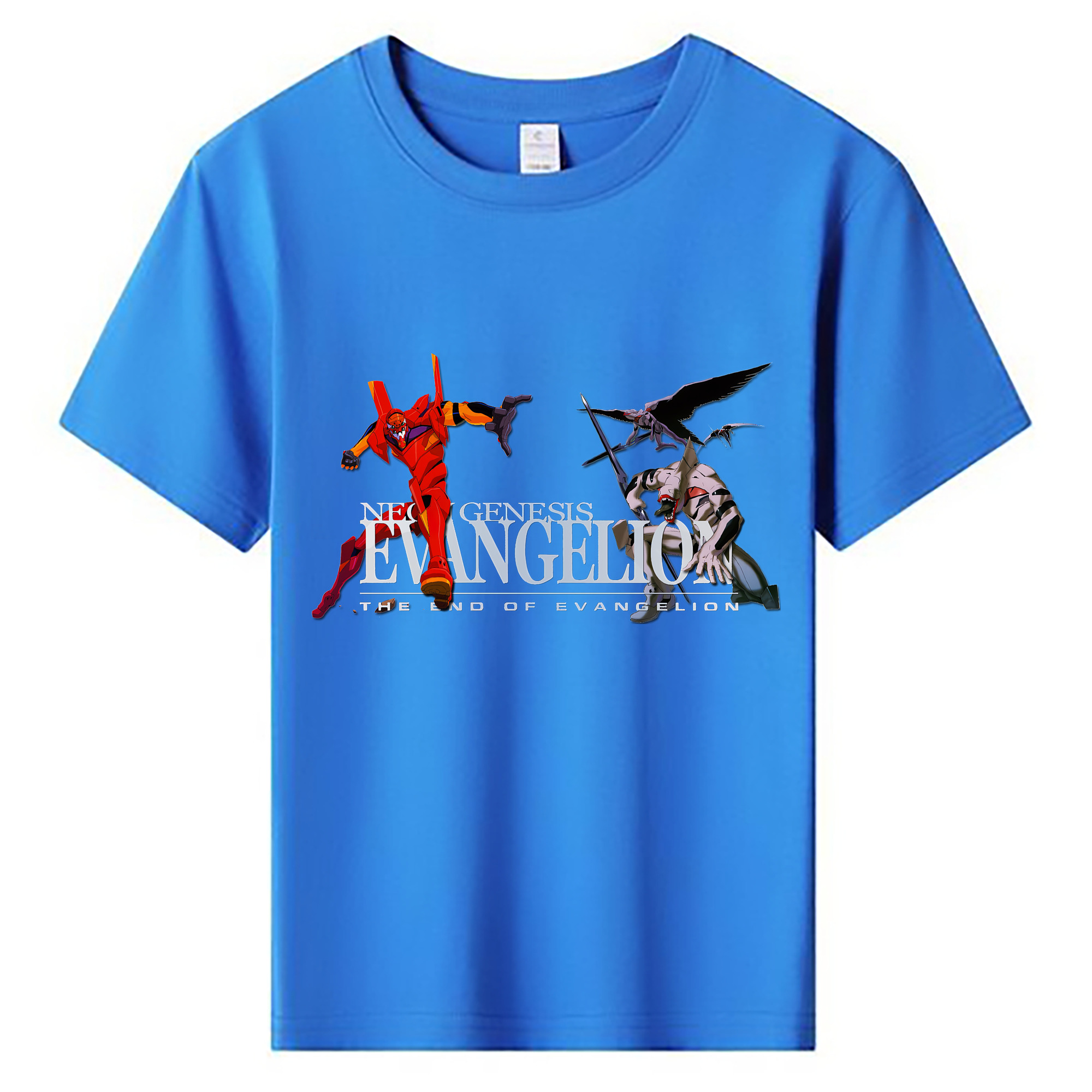 （画像用） EVA 新世紀エヴァンゲリオン 綿100％キッズTシャツ（フロントプリント）